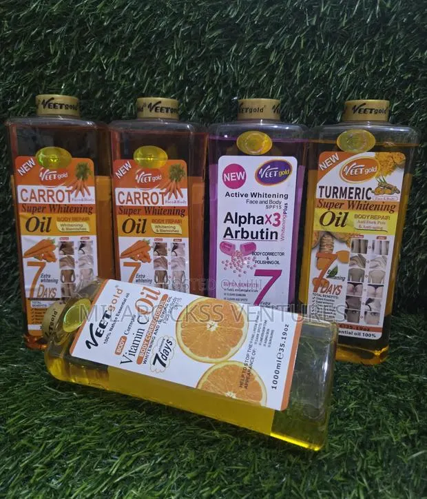 VeetGold Face and Body Whitening Oil. 1000ml · Photo 1