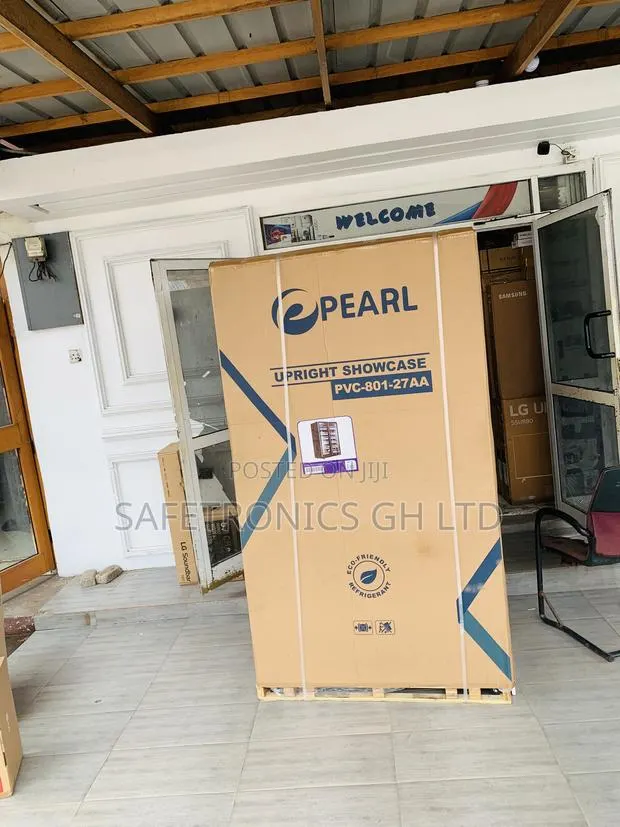 Original Sleek Pearl 690-Liter Double-Door PVC-801-27AA Display Fridge · Photo 1