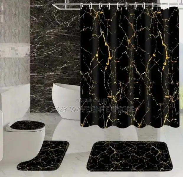 4 in 1 Bathroom Curtains and Doormat · Photo 2