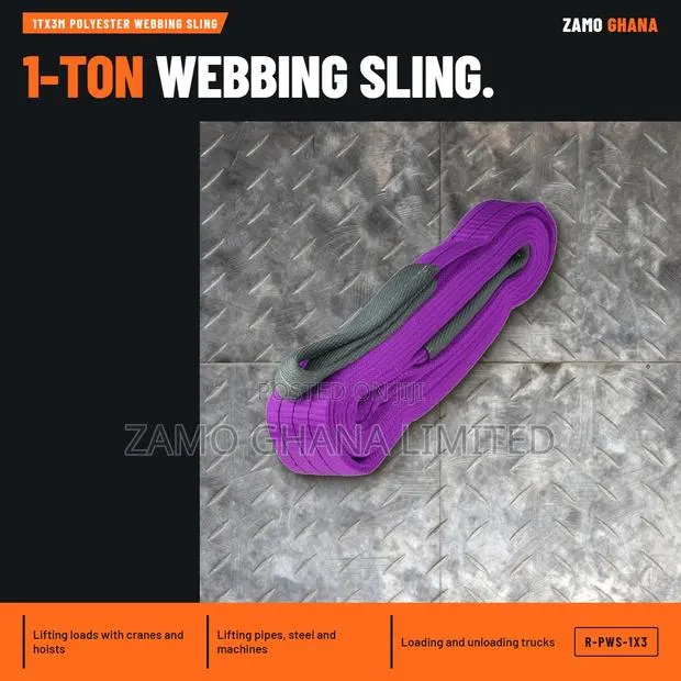 1Tx3M Polyester Webbing Sling - R-PWS-1x3 · Photo 1