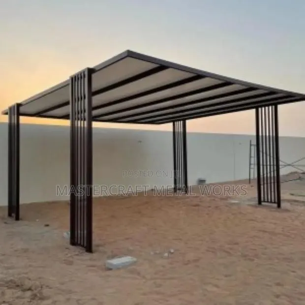 Black Pergola Gazebo Rest Area Car Park Carport · Photo 1