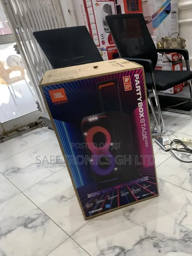 Lastest Affordable Black JBL Partybox Stage 320 240 Watts Speaker · Photo 1