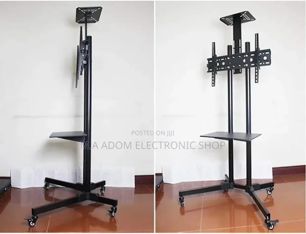 Mobile Tv Stand 5 Ft With Movable Wheels 32”-70” · Photo 1