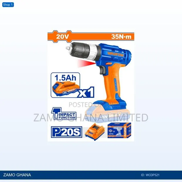 Cordless Impact - Wcdp521 · Photo 1