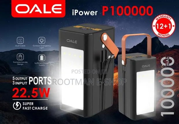 Long Lasting 100,000mah Oale Powerbank · Photo 1