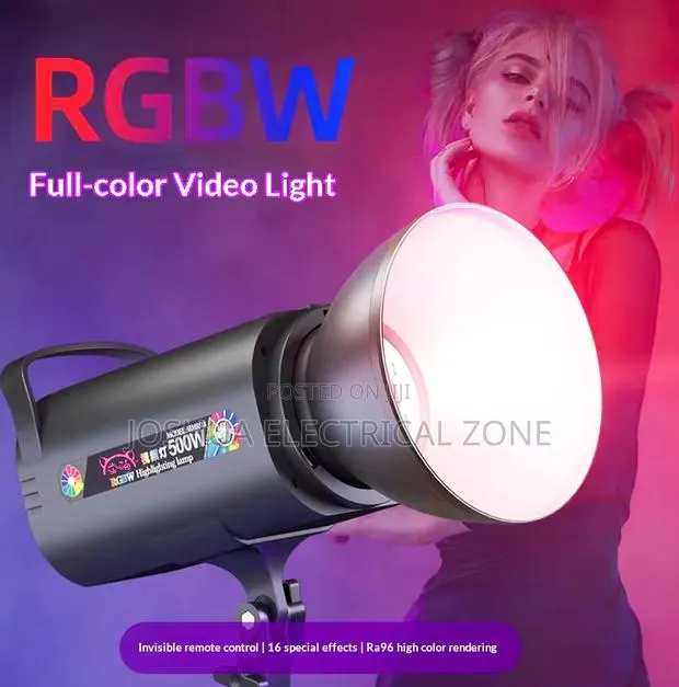 Rgb 500w Studio Light With Remote, Full Color Photography Video Light · Photo 1