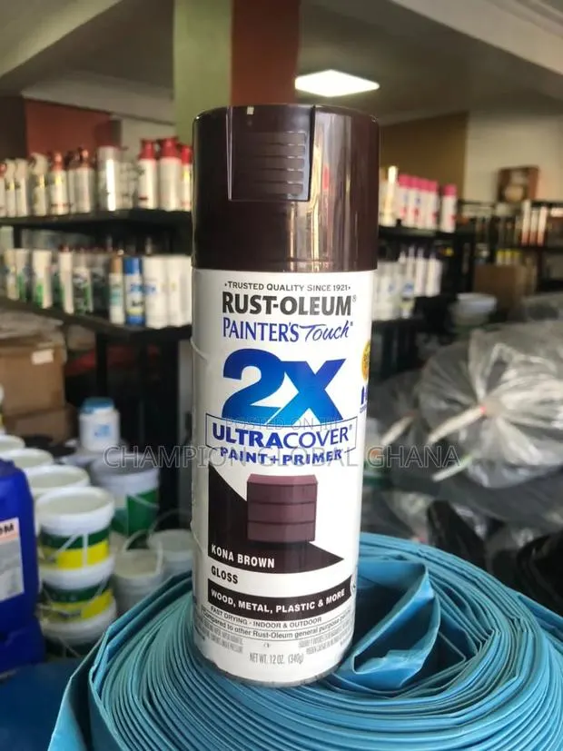 Rust-Oleum Spray Paint and Primer Kona Brown · Photo 1