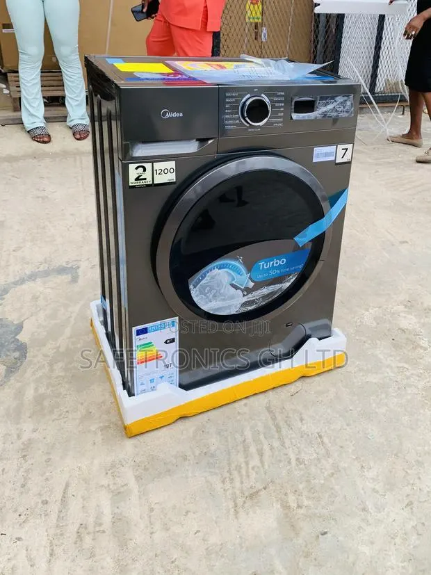 Accurate Grey Midea Washing Machine Front Load 7kg Full Automatic · Photo 1