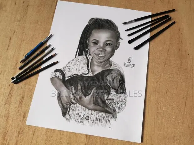Realistic Pencil Portrait Drawing · Photo 1