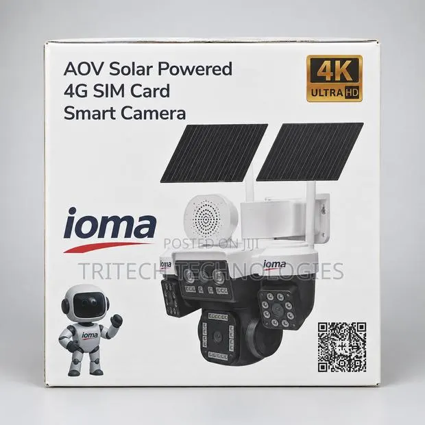 Ioma Io-S90 Full Colour Night Vision Aov Solar Powered 4g Camera