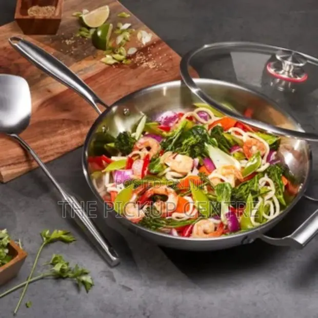 Miu Stainless Steel Try-Ply Clad 13inch/34cm" Wok · Photo 1