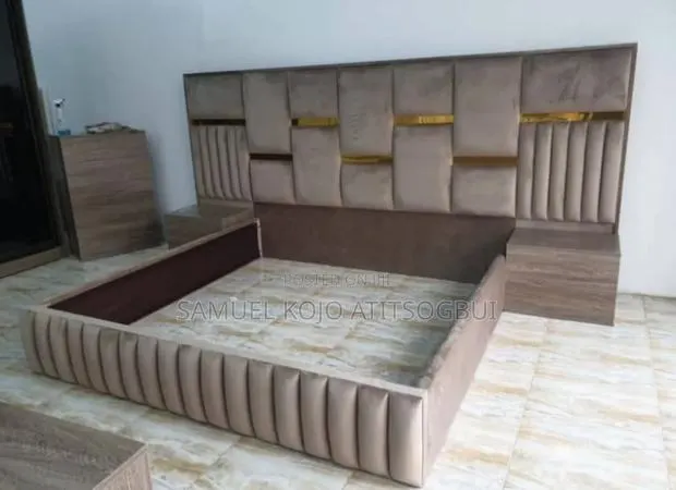 Coffee King Size Bed Frame · Photo 1