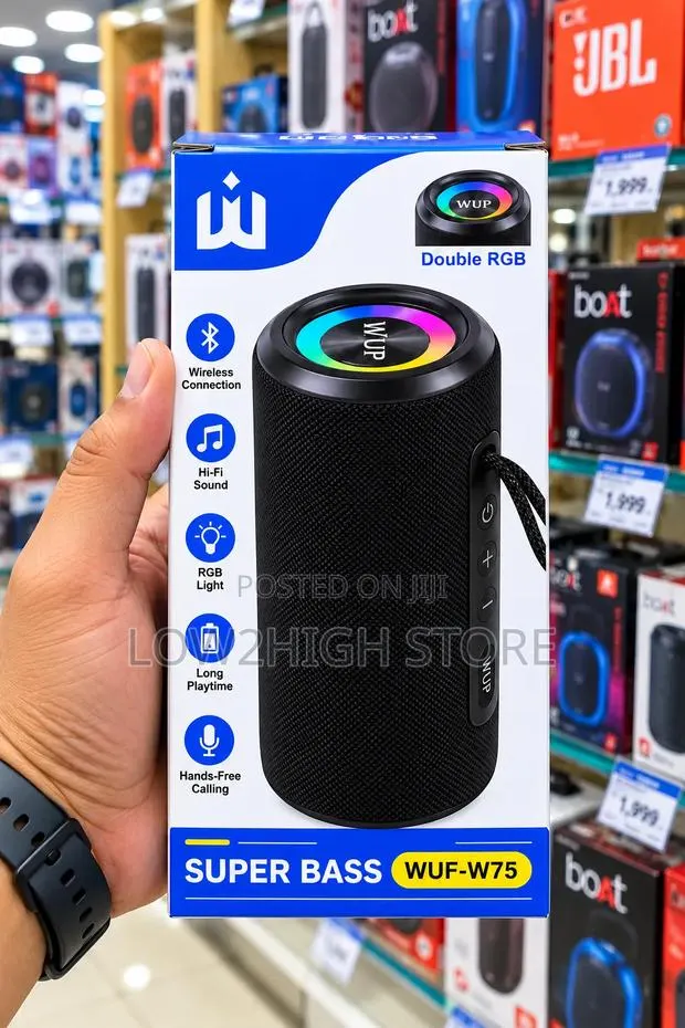 WUF-W75 15W Super Bass Bluetooth Speaker - Low2High · Photo 1