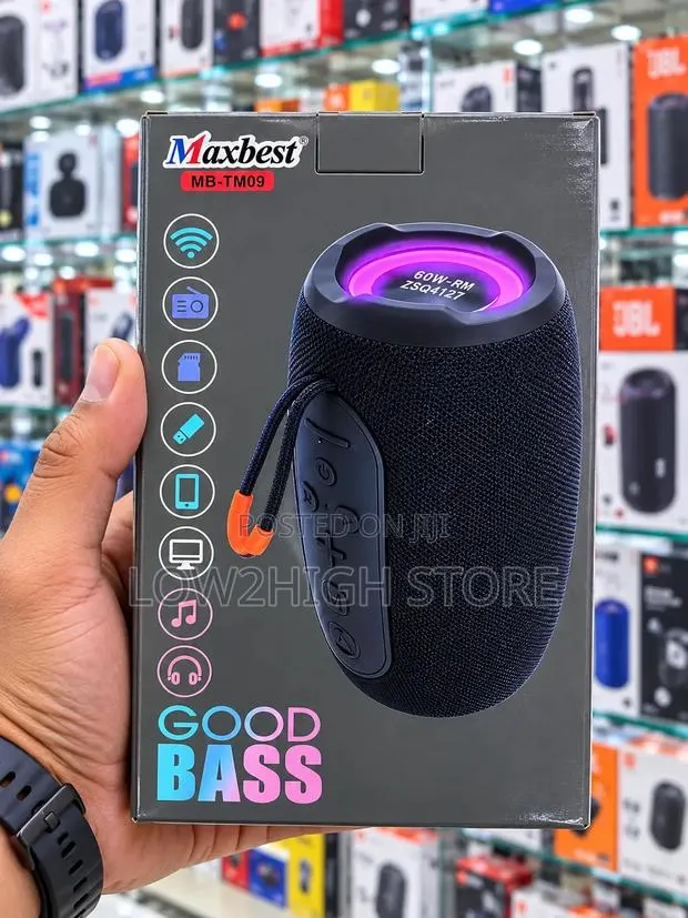 Maxbest MB-TM09 8W Deep Bass Bluetooth Speaker - Low2High · Photo 1