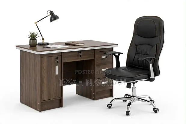 Leather Chair and 1.2m Table