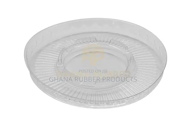 Flat Lids With No Hole Large Size (Transparent) (1600pcs) · Photo 1
