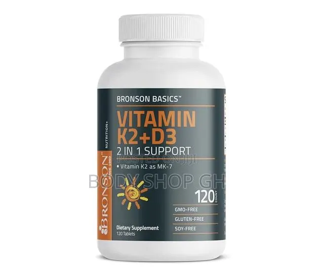 Vitamin D-3 + Vitamin K-2 - Extra Strength 2 in 1 Support · Photo 1