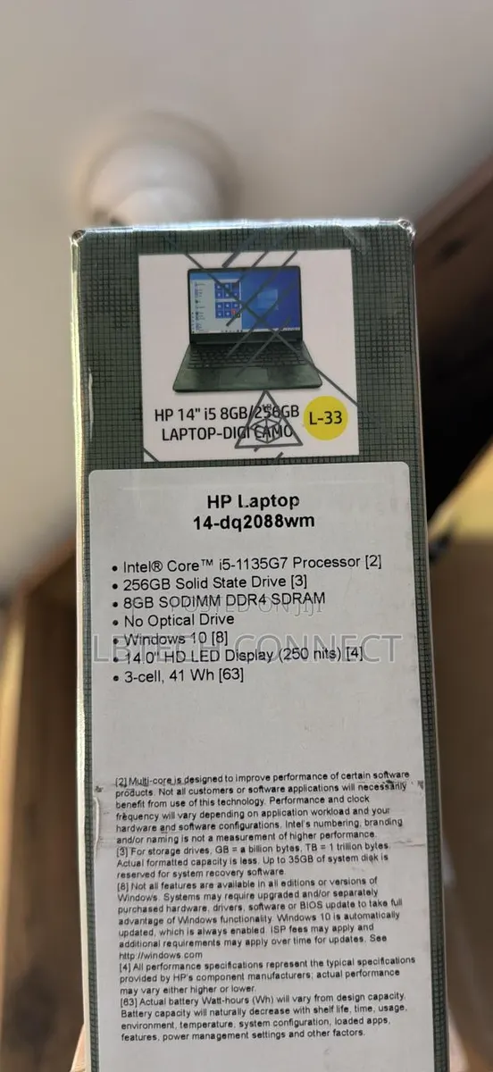 New Laptop HP 14-dq1088wm 8GB Intel Core i5 SSD 256GB · Photo 1