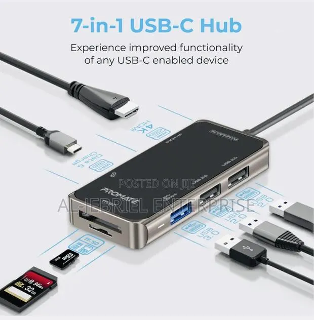 Quick Transfer Promate Primehub-Lite Multi-Port Usb-C Hub · Photo 1