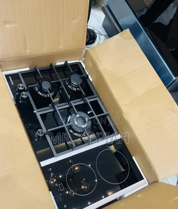 Classic Kenwood 90cm 3 + 2 Electric Tempered Glass Hob(Black) Glass · Photo 1