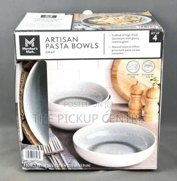 The Member's Mark 4-Piece Stoneware Reactive Pasta Bowl Set · Photo 1