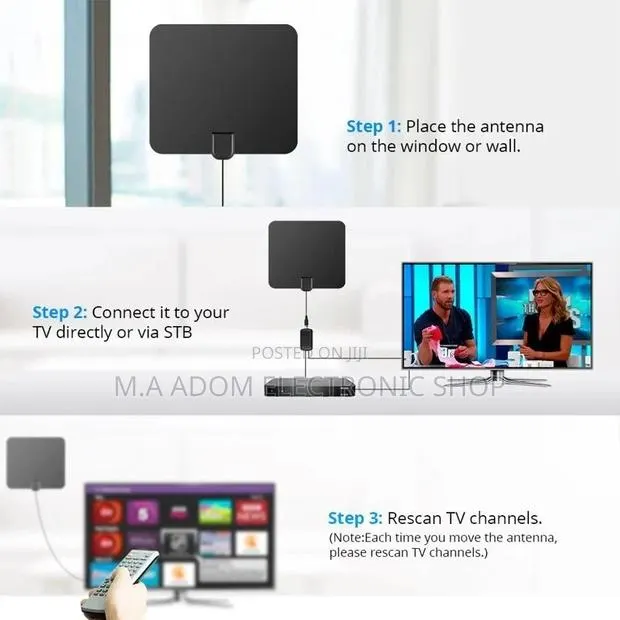Easy to Use Indoor Digital Free Air Antenna · Photo 1