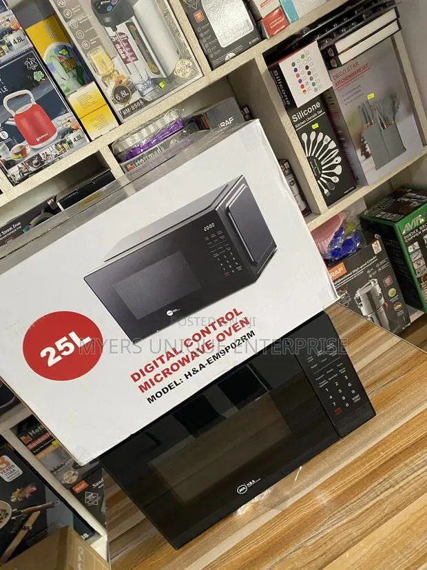 Black 25L Digital Microwave Oven for Home (H A) · Photo 1
