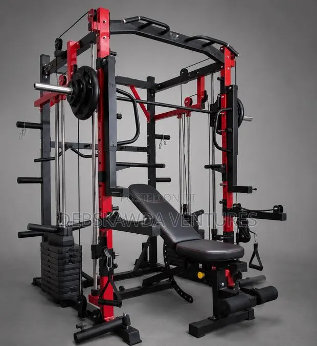 Commercial Smith Machine With Bench · Photo 1