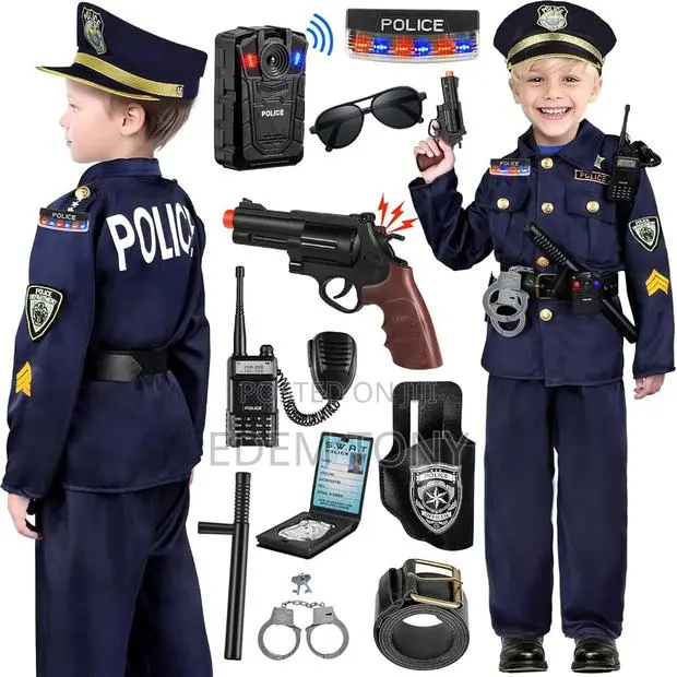 INNOCHEER Police Costume for Children (7-11years) · Photo 1