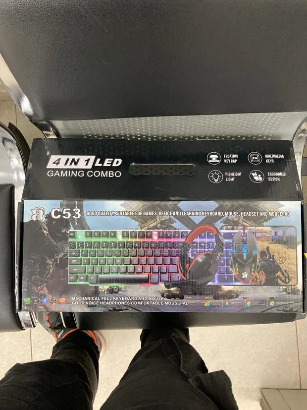4 in 1 Gaming Combo. Mouse, Keyboard, Mousepad, and Headset · Photo 1