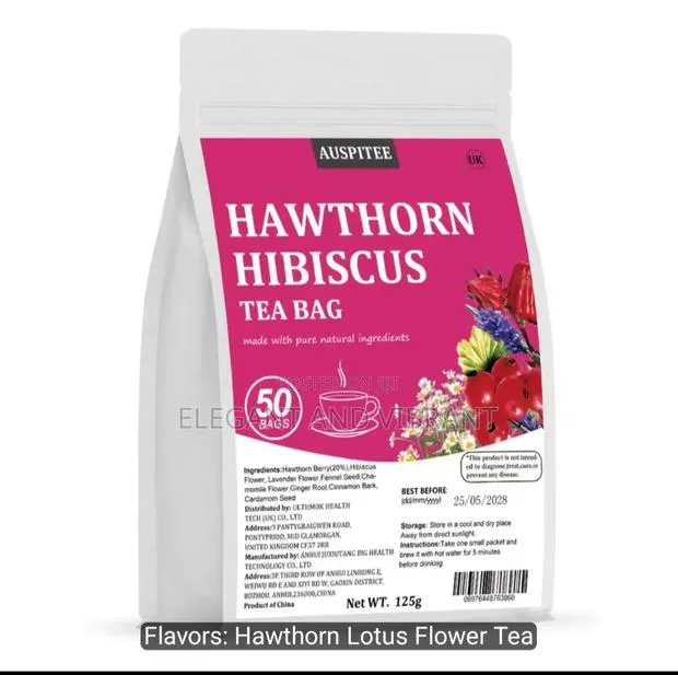 Hawthorn HibiscusTea,50 Bags, No Additives, Mixed · Photo 1