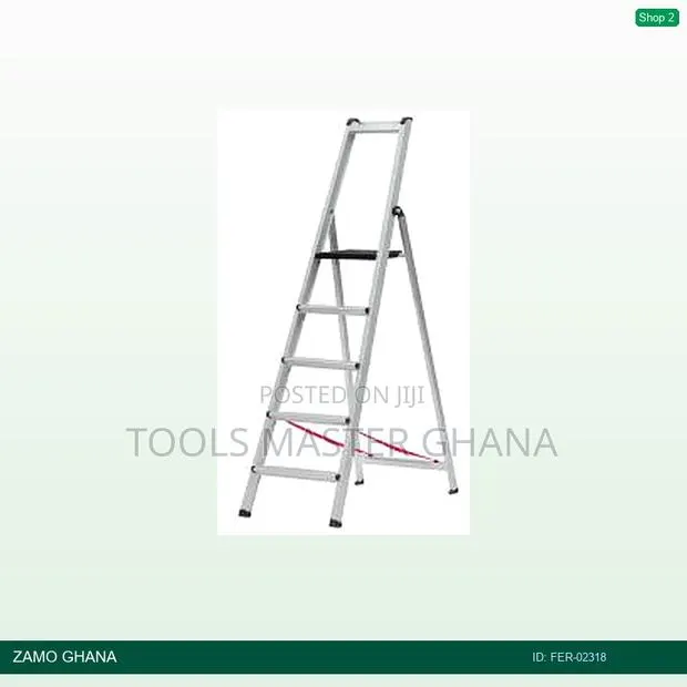 Ferral Extra 8 Ladder 7+1 Steps Aluminium (7 Steps + 1 Pla - Fer-02318 · Photo 1