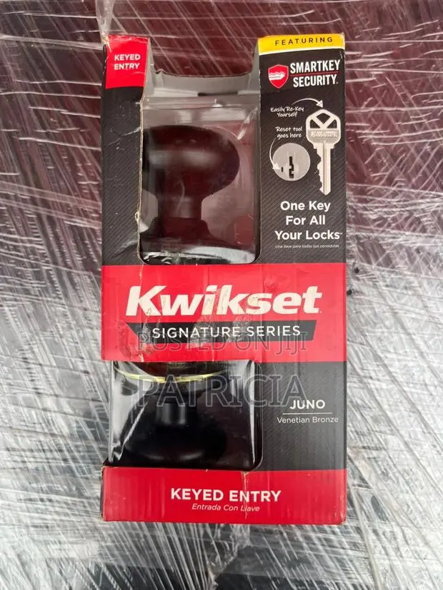 Kwikset Juno Signature Series SmartKey Keyed Entry Door Knob · Photo 1