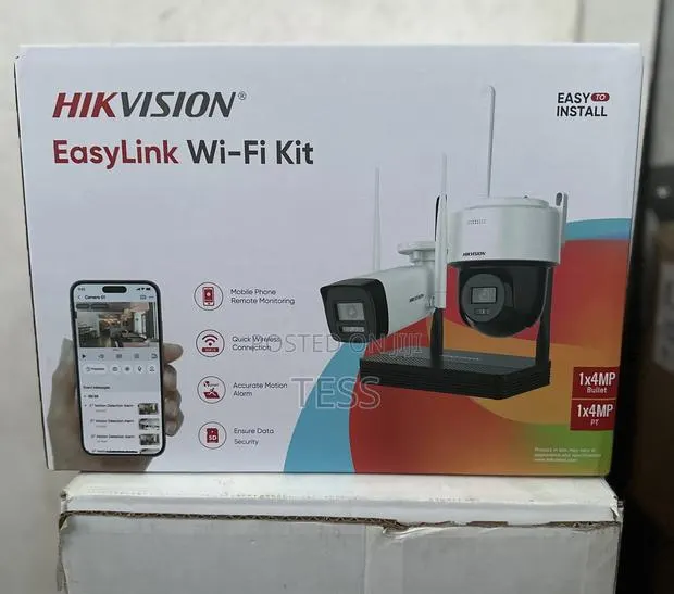 Hikvision Wifi NVS Kit 4mp One Bullet+One Ptdome 2 Way Audio · Photo 1