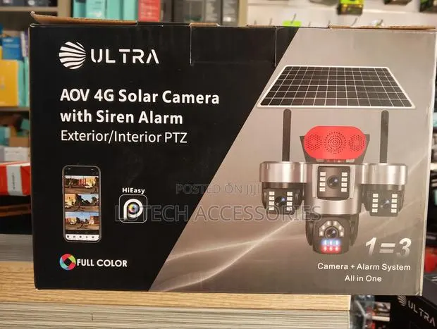 Ultra AOV 4G 3 Lens Solar Camera With Siren / S13 · Photo 1