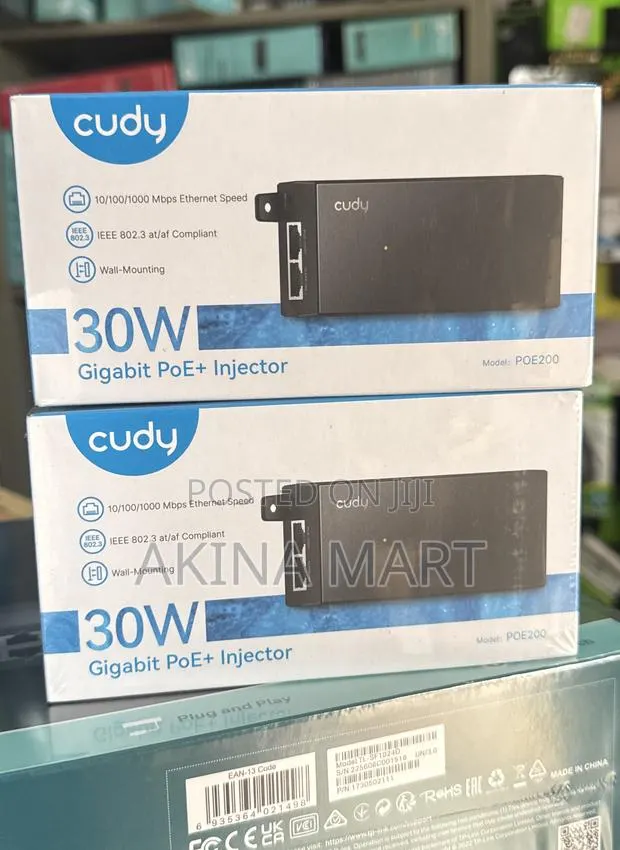 Cudy 30w Gigabit Poe+ Injector Cudy 30w Poe Adapter · Photo 1