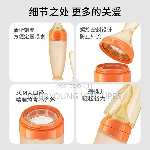 Silicone Baby Feeding With Spoon · Photo 3