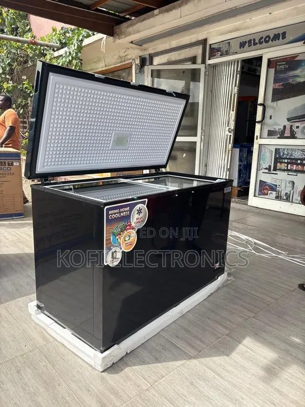 Nasco 400l Black Freezer Powerful Cooling, Modern Design · Photo 1