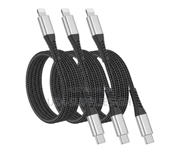 Apple Mfi Certified USB-C to Lightning Braided Cable 3ft - From USA · Photo 1