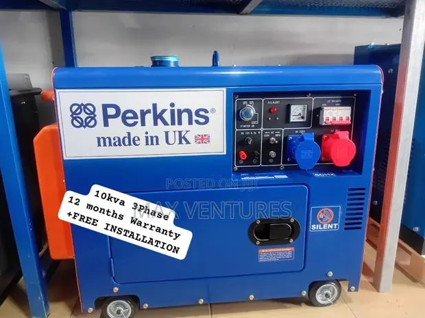 10kva Diesel Perkins 3phase Generator High Capacity 3phase · Photo 1