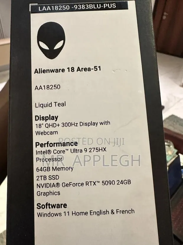 New Laptop Alienware 18 Area-51 64GB Intel Core Ultra 9 SSD 2T · Photo 1