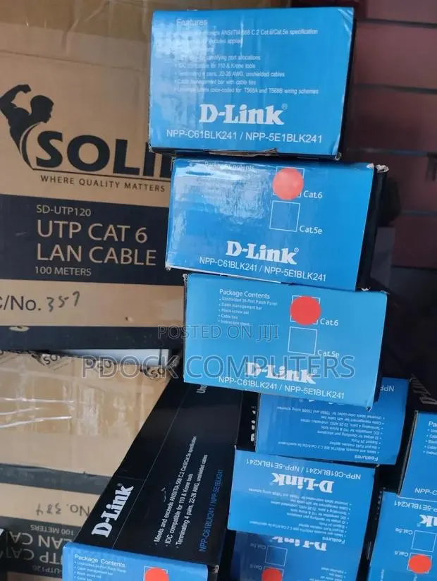 Dlink Cat6 24 Port Full Loaded Patch Panel · Photo 1