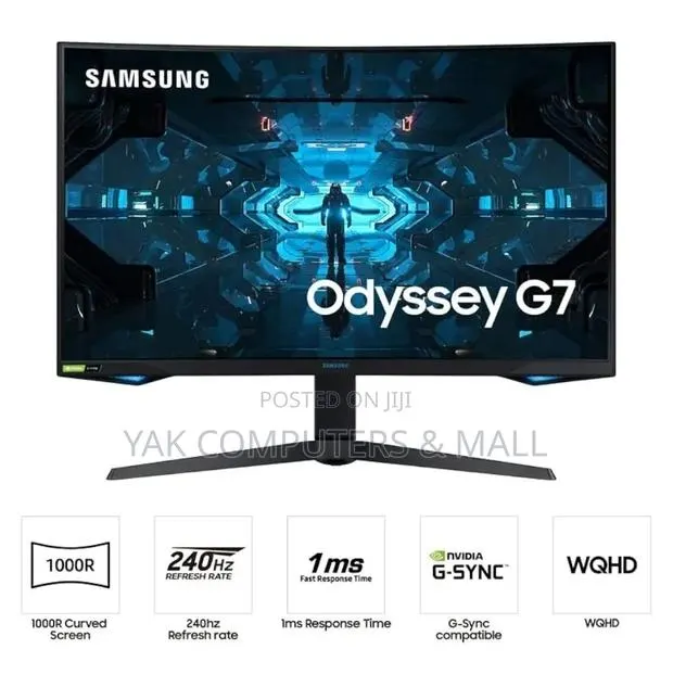 32 Inch SAMSUNG Odyssey G7 Resolution With 240hz Refresh Rate · Photo 1