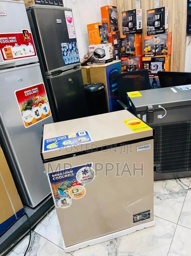 Fresh in Box Nasco Nas-200fl Single Door Chest Freezer(145l)Gold · Photo 1