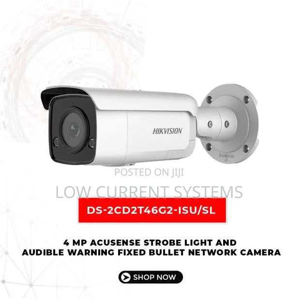 Hikvision 4mp Acusense Bullet Light Wifi Network Alarm Cam · Photo 1