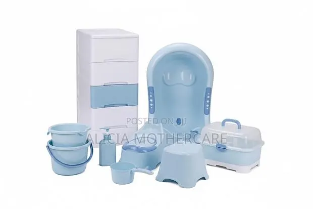 Baby Bath Set With Bottle Rack and Mini Drawer · Photo 1