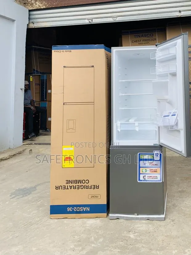 Sleek Reliable Nasco 260L Double Door Fridge – (Nasd2-36) · Photo 1