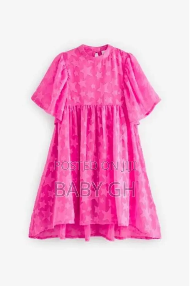 Next Choice Kids Girls Star Themed Pink Dress. · Photo 1