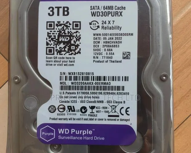Brand New Sealed 3tb Wd Surveillance Hard Drive · Photo 1
