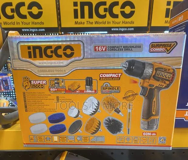 Ingco 16v Cordless Drill With Cleaning Accessories Combo · Photo 1